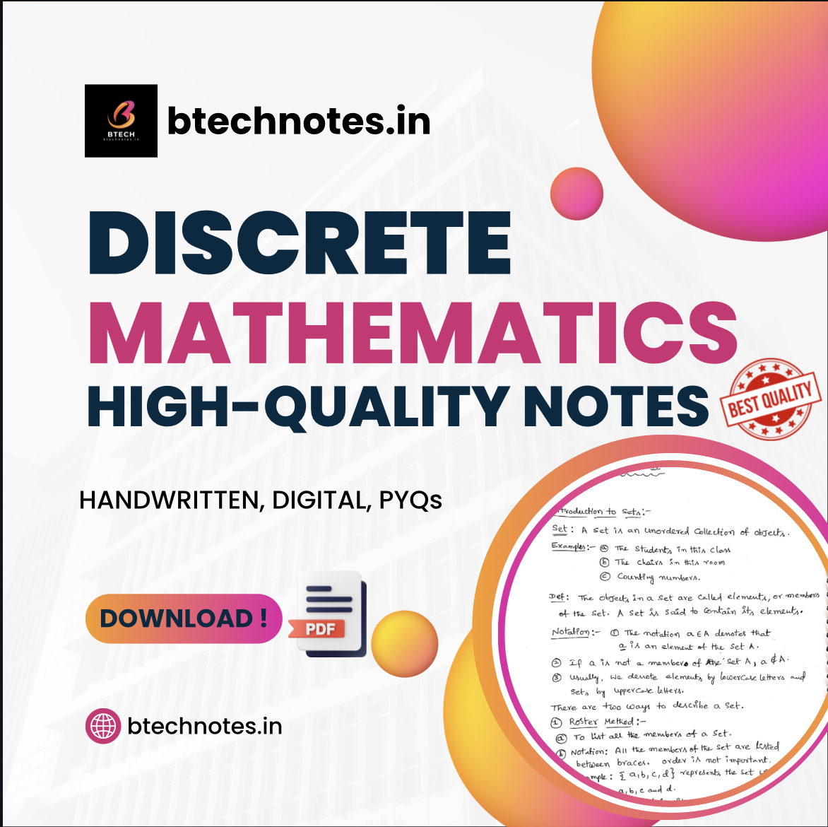 Discrete Mathematics Notes